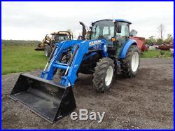 2016 New Holland T4.110 Tractor, Cab/Heat/Air, 4WD, NH 655TL Loader, 145 HOURS