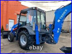 2016 TEREX TLB840R 4x4 Tractor Loader Backhoe with Cab AC/HEAT Pilot Controls