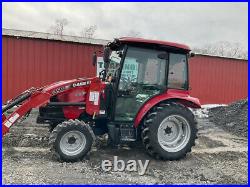 2017 Case IH Farmall D40 4x4 Hydro Compact Tractor with Cab & Loader Only 282Hrs