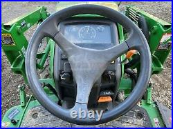 2017 JOHN DEERE 1025R TRACTOR With LOADER & BELLY MOWER, 4X4, HYDRO, 383 HOURS