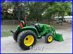 2017 JOHN DEERE 3038E TRACTOR With LOADER 4X4 37 HP HYDROSTATIC 98 HOURS