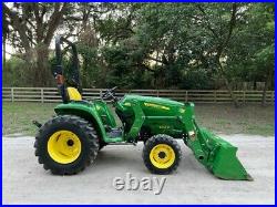2017 JOHN DEERE 3038E TRACTOR With LOADER 4X4 37 HP HYDROSTATIC 98 HOURS