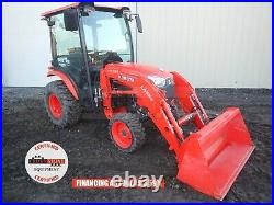 2017 KUBOTA B2650HSD TRACTOR With LOADER, CAB, HEAT A/C, 4X4, 540 PTO, 275 HRS