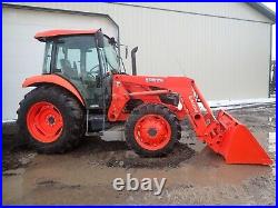 2017 KUBOTA M7060HDC TRACTOR With LOADER, CAB, 831 HRS, LHR, 4X4, 540 PTO, HEAT AC