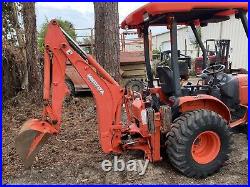 2017 Kubota B26 4WD tractor with backhoe and outriggers