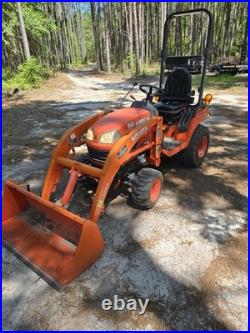 2017 Kubota BX2370 4WD Utility Ag Tractor Farm Loader Mid PTO Bucket