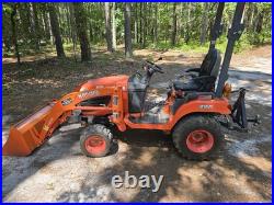 2017 Kubota BX2370 4WD Utility Ag Tractor Farm Loader Mid PTO Bucket