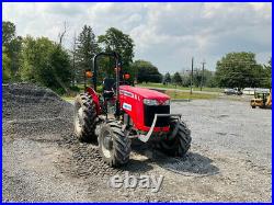 2017 Massey Ferguson 2604H 4x4 50hp Utility Tractor with 1 Remote Only 1000Hrs