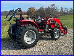 2017 Massey Ferguson 2705E 4x4 diesel utility tractor with loader 4wd
