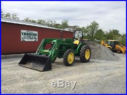 2018 John Deere 5055E 4x4 Utility Tractor with Loader Only 100Hrs SUPER CLEAN