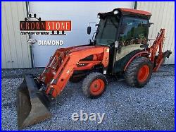 2018 KIOTI CK3510SE TRACTOR WithLOADER & BACKHOE, CAB, HEAT/AC, HYDRO, 4WD, 467 HRS