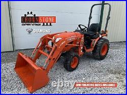 2018 KUBOTA B2320 TRACTOR With LOADER, 70 HOURS, 4WD, 23 HP DIESEL, 9F/3R MANUAL