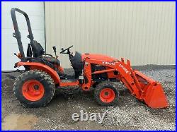 2018 KUBOTA B2601HSD TRACTOR With LOADER, 2 POST ROP, HYDRO, 4X4, 540 PTO, 206 HRS