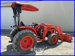 2018 KUBOTA MX5200 TRACTOR With LOADER, 834 HRS, HYDRO, 4WD, 54.7HP, AUX HYDRAULICS