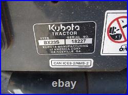 2018 Kubota BX23S Backhoe Skid Steer Tractor Loader Diesel 4x4