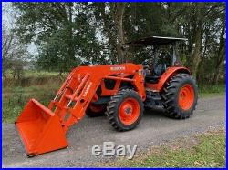 2018 Kubota M5-091 4x4 farm tractor with LA1854 loader READY TO WORK