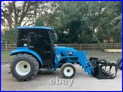 2018 Ls Xr3140h Farm Tractor With Grapple 4x4 Enclosed Cab A/c Radio