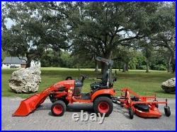 2019 Kubota Bx2380 Tractor With La344 Loader And Land Pride Finish Mower 4x4