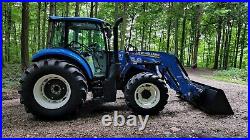 2019 NEW HOLLAND POWERSTAR 120 With LOADER TRACTOR BUCKET + HAY SPEAR 4x4 EROPS