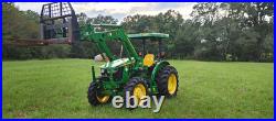 2020 John Deere 5075E 4x4 Tractor 818 Hrs 520M Loader QA Forks 2020 John Deere 5075E 4x4 Tractor 818 Hrs 520M Loader QA Forks
