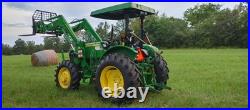 2020 John Deere 5075E 4x4 Tractor 818 Hrs 520M Loader QA Forks 2020 John Deere 5075E 4x4 Tractor 818 Hrs 520M Loader QA Forks