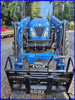 2020 New Holland Workmaster 75 Cab Ac 4wd Loader Tractor W Bucket & Forks 44 Hrs