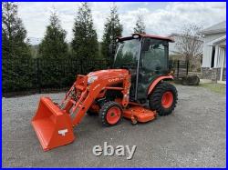 2021 KUBOTA LX2610 COMPACT TRACTOR With LOADER 4X4 A/C CAB 3RD VALVE -LOW HR