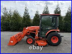 2021 KUBOTA LX2610 COMPACT TRACTOR With LOADER 4X4 A/C CAB 3RD VALVE -LOW HR