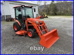 2021 KUBOTA LX2610 COMPACT TRACTOR With LOADER 4X4 A/C CAB 3RD VALVE -LOW HR