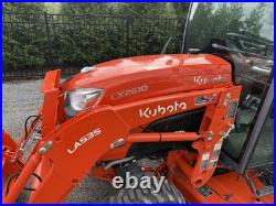 2021 KUBOTA LX2610 COMPACT TRACTOR With LOADER 4X4 A/C CAB 3RD VALVE -LOW HR