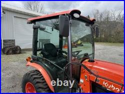 2021 KUBOTA LX2610 COMPACT TRACTOR With LOADER 4X4 A/C CAB 3RD VALVE -LOW HR