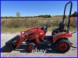 2021 Kioti CS2510H 4wd Compact Diesel Tractor with Loader Only 139 Hours