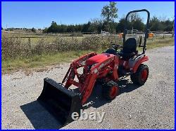 2021 Kioti CS2510H 4wd Compact Diesel Tractor with Loader Only 139 Hours