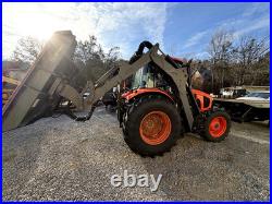 2021 kubota 4x4 m5-091 long arm terrain king side arm boom mower bush hog