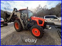 2021 kubota 4x4 m5-091 long arm terrain king side arm boom mower bush hog
