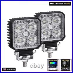 2.8 Inch 48W 5500LM LED Tractor Work Lights Bar, 2PCS, 12V/24V