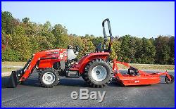 34 HP Massey Ferguson 4wd 1734 Tractor Loader Bush Hog Rotary Cutter