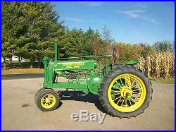 37John deere Unstyled A Antique Tractor NO RESERVE ROUND SPOKES B G H D farmall
