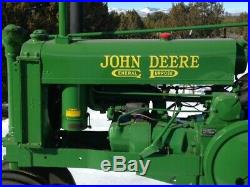 38 John Deere Unstyled G Antique Tractor