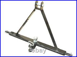 3 POINT LINKAGE TOW HITCH Compact Tractor Mounted Towing Cat 1 Triangle Pin