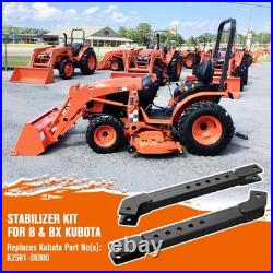 3 Point Stabilizer Kit Telescoping for Kubota BX Tractors K2561-38300 Polished
