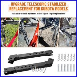3 Point Stabilizer Kit Telescoping for Kubota BX Tractors K2561-38300 Polished