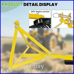 3 Pt 60'' Landscape Rock Rake Soil Gravel Lawn Heavy for Cat 1 Campact Tractor