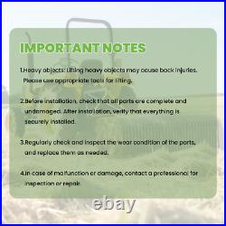 3 Pt 60'' Landscape Rock Rake Soil Gravel Lawn Heavy for Cat 1 Campact Tractor