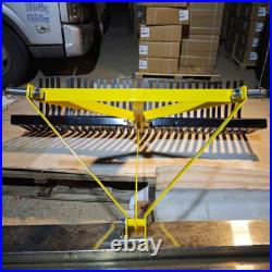 3 Pt 60'' Landscape Rock Rake Soil Gravel Lawn Heavy for Cat 1 Campact Tractor