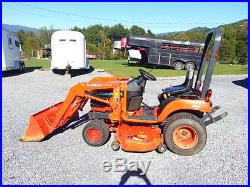 4WD Kubota BX1500 with loader & 54 Mower Deck, New Tires, LOW HOURS