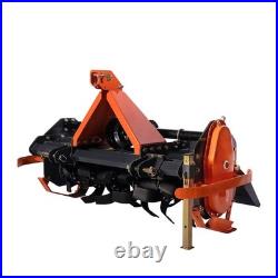 55 3-Point Hitch Rotary Tiller, 30-40 HP Compact Tractor