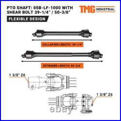 55 3-Point Hitch Rotary Tiller, 30-40 HP Compact Tractor