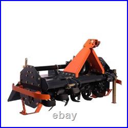 55 3-Point Hitch Rotary Tiller, 30-40 HP Compact Tractor