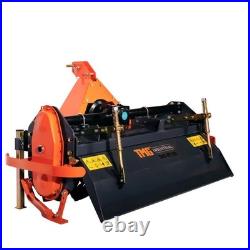 55 3-Point Hitch Rotary Tiller, 30-40 HP Compact Tractor